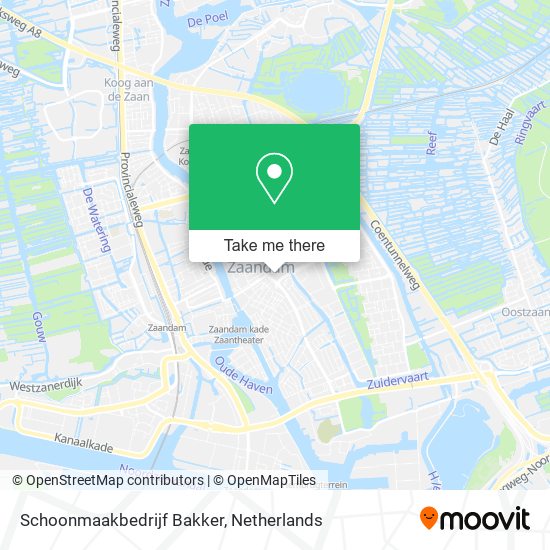 Schoonmaakbedrijf Bakker map