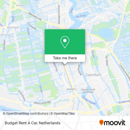 Budget Rent A Car map