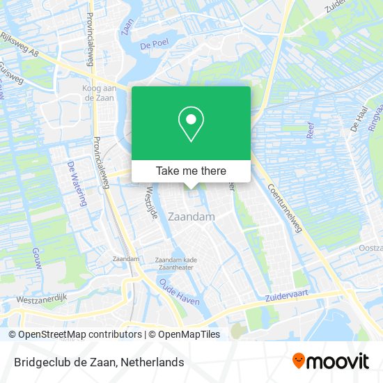 Bridgeclub de Zaan map