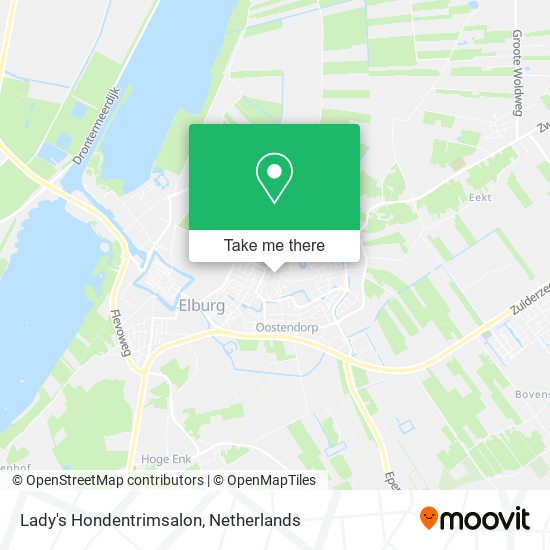 Lady's Hondentrimsalon map