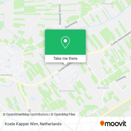 Koele Kapper Wim map