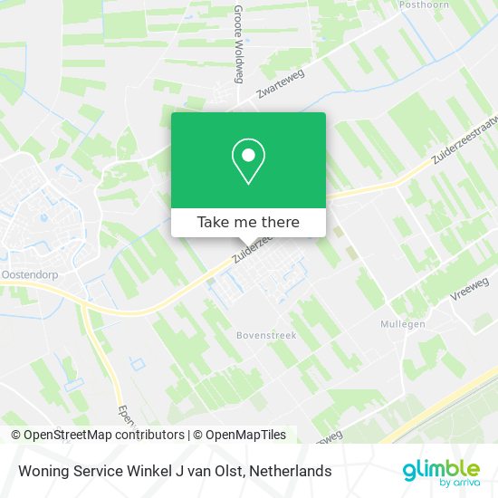 Woning Service Winkel J van Olst Karte