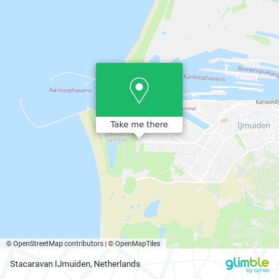 Stacaravan IJmuiden map