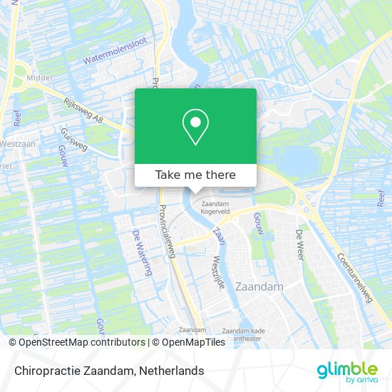 Chiropractie Zaandam map