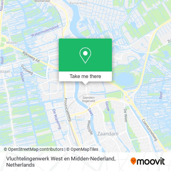 Vluchtelingenwerk West en Midden-Nederland map