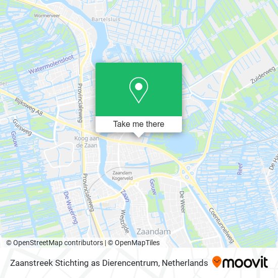 Zaanstreek Stichting as Dierencentrum map