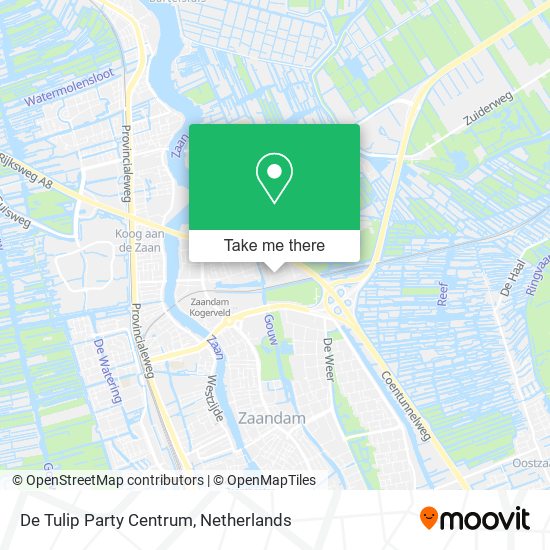 De Tulip Party Centrum map