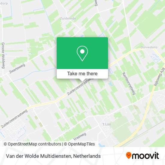 Van der Wolde Multidiensten map