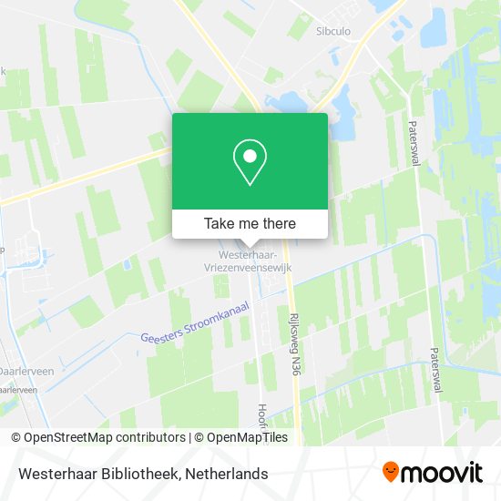 Westerhaar Bibliotheek map