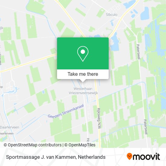 Sportmassage J. van Kammen Karte