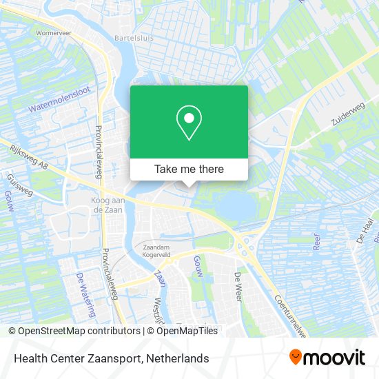 Health Center Zaansport map