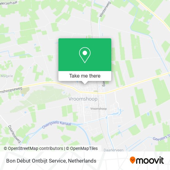 Bon Début Ontbijt Service map