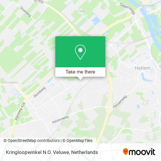 Kringloopwinkel N.O. Veluwe map