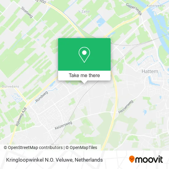 Kringloopwinkel N.O. Veluwe Karte