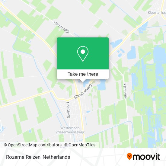 Rozema Reizen map