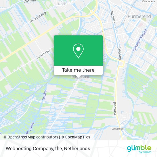 Webhosting Company, the map