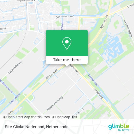 Site-Clicks Nederland map