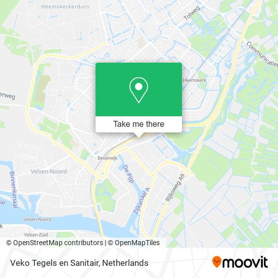 Veko Tegels en Sanitair map