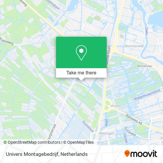 Univers Montagebedrijf map