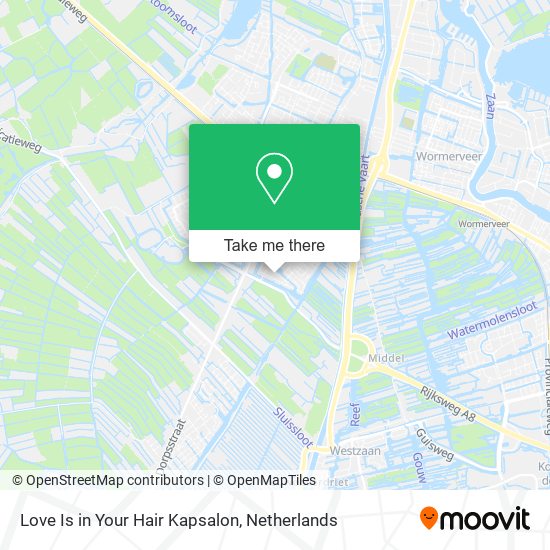 Love Is in Your Hair Kapsalon map