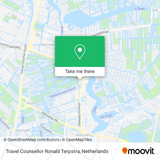 Travel Counsellor Ronald Terpstra map