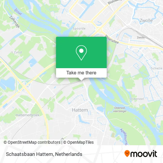 Schaatsbaan Hattem map