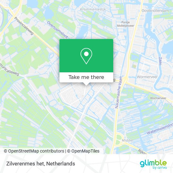 Zilverenmes het map