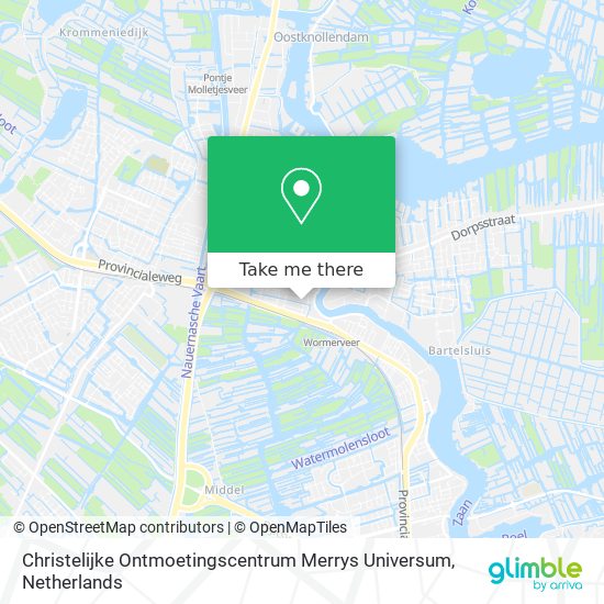 Christelijke Ontmoetingscentrum Merrys Universum map