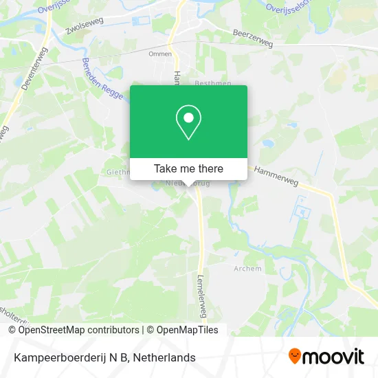 Kampeerboerderij N B map