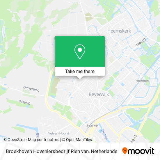 Broekhoven Hoveniersbedrijf Rien van map