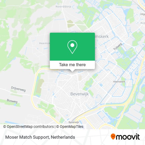 Moser Match Support map