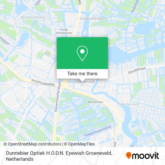 Dunnebier Optiek H.O.D.N. Eyewish Groeneveld map