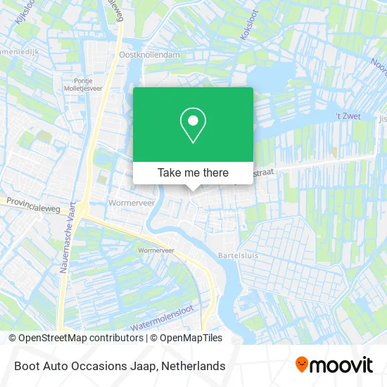 Boot Auto Occasions Jaap map