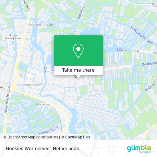 Hoekies Wormerveer map