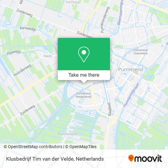 Klusbedrijf Tim van der Velde map