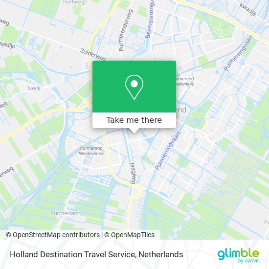 Holland Destination Travel Service Karte