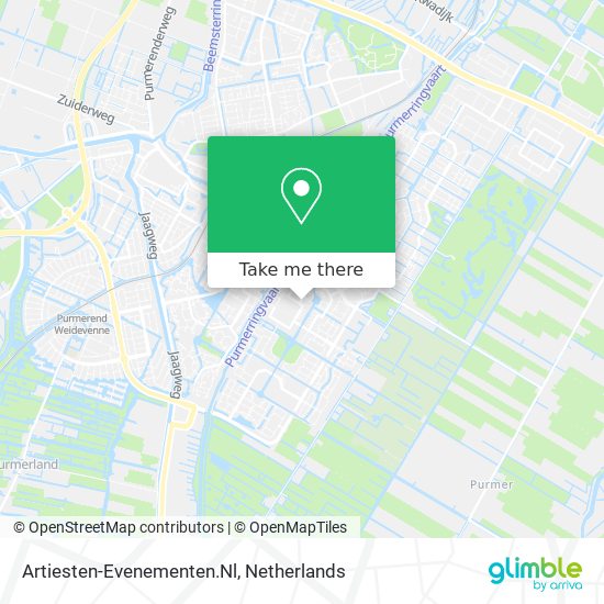 Artiesten-Evenementen.Nl map