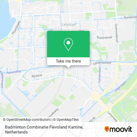 Badminton Combinatie Flevoland Kantine map