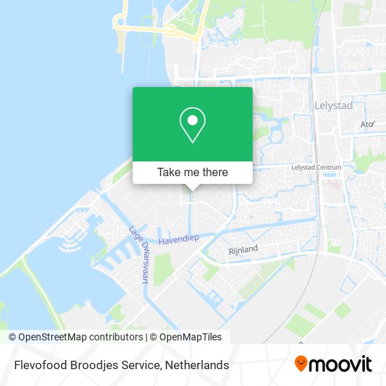 Flevofood Broodjes Service map