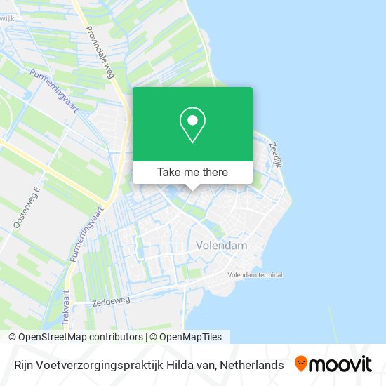 Rijn Voetverzorgingspraktijk Hilda van map