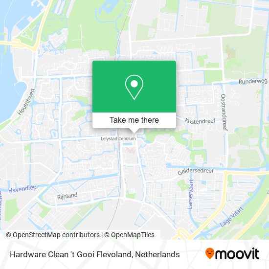 Hardware Clean 't Gooi Flevoland Karte