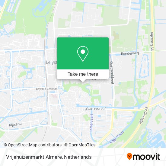 Vrijehuizenmarkt Almere map