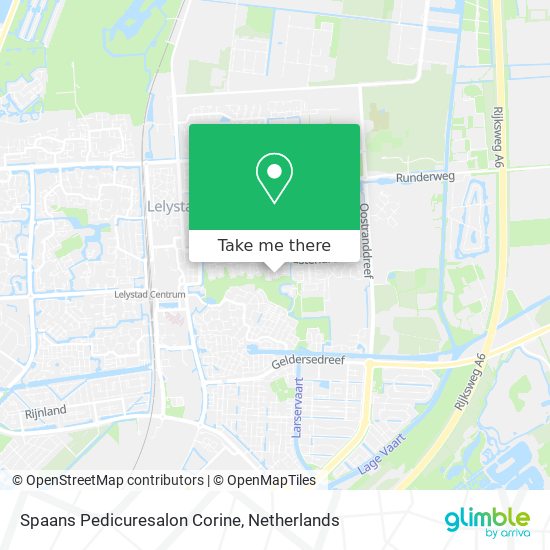 Spaans Pedicuresalon Corine map