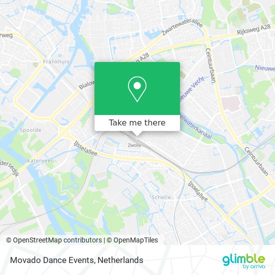 Movado Dance Events map