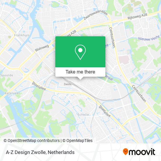 A-Z Design Zwolle map