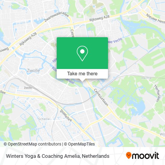 Winters Yoga & Coaching Amelia map