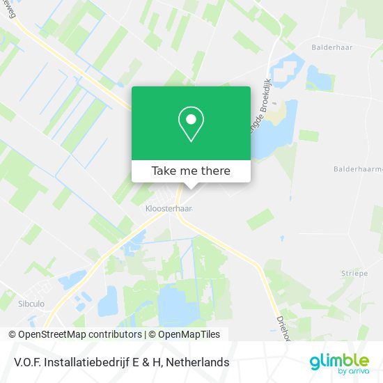 V.O.F. Installatiebedrijf E & H map