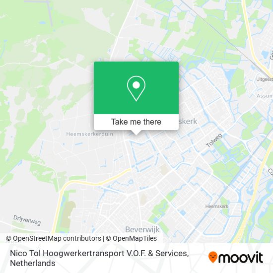 Nico Tol Hoogwerkertransport V.O.F. & Services map