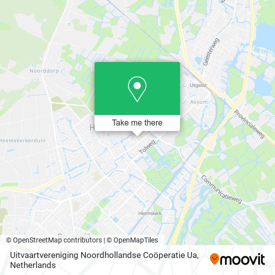 Uitvaartvereniging Noordhollandse Coöperatie Ua map