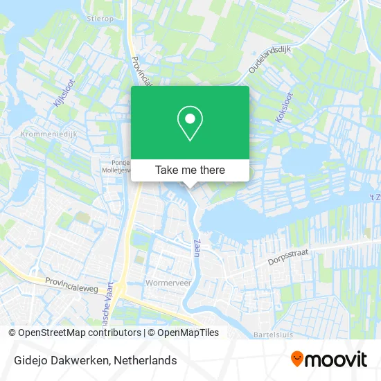 Gidejo Dakwerken map